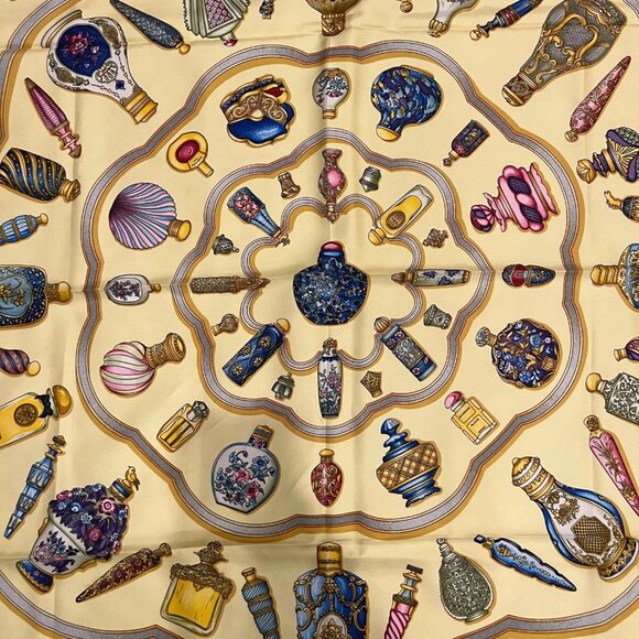 Authentic RARE! HERMES Qu'importe le Flacon Silk Scarf - Picture 2 of 7